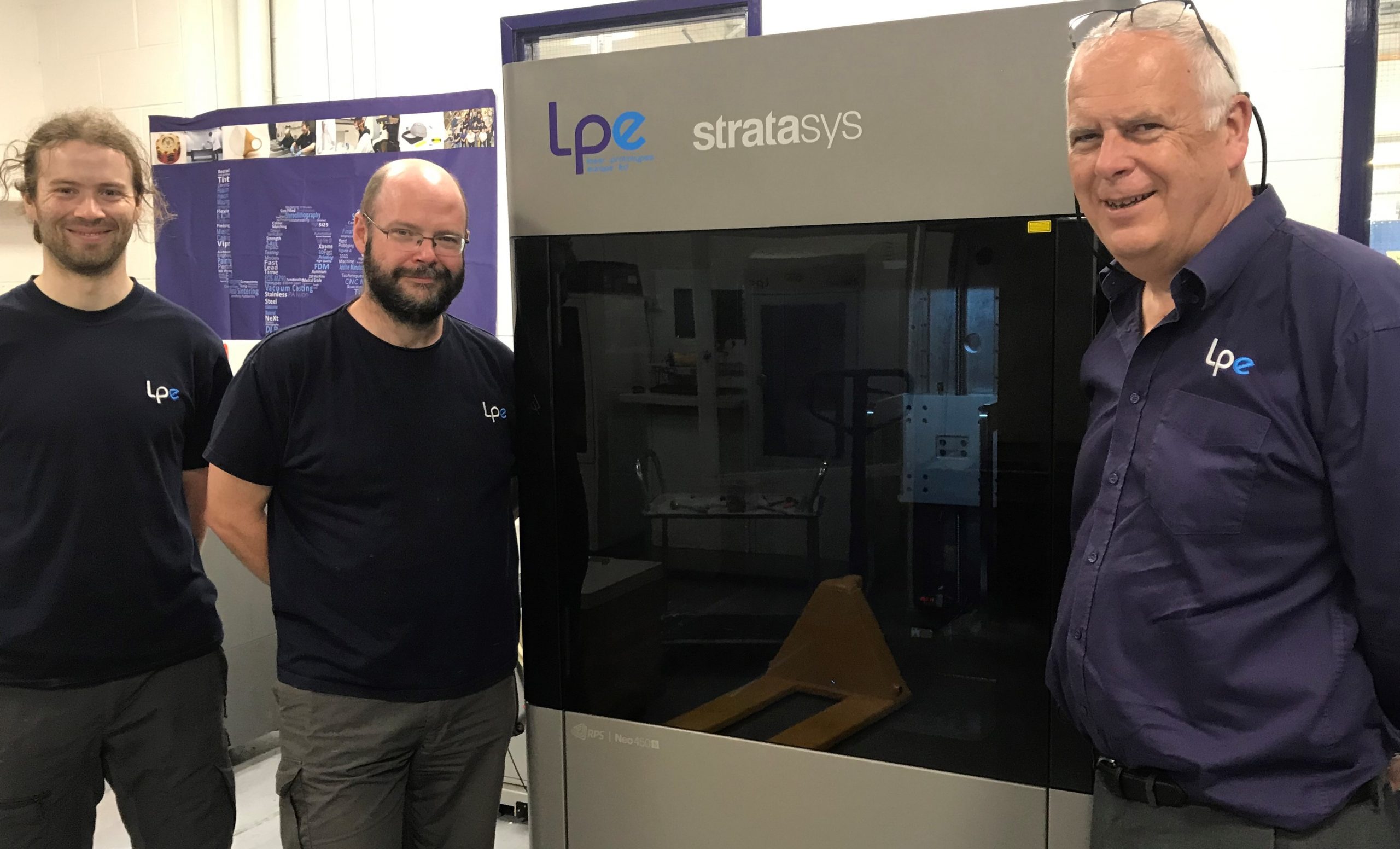 LPE has bolstered its capabilities with a Neo450s 3D printer from Stratasys. Photo via Stratasys.