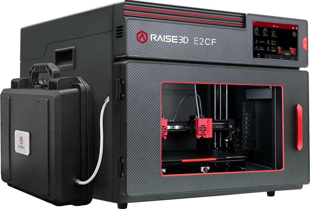 Raise3D's E2CF 3D printer with drybox. 