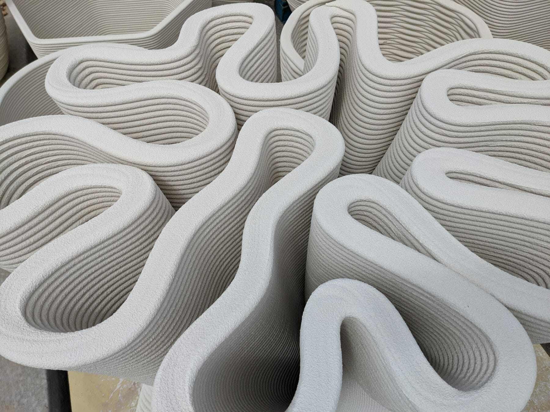 Pikus 3D has tested Sika admixture-based mortar and inks for printing products and smaller elements. Photo via Pikus 3D.