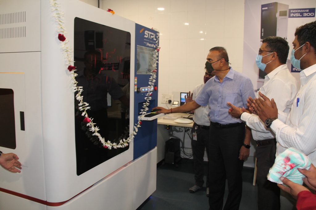 The inauguration event at the company’s head office in Surat, Gujarat. Photo via STPL3D.