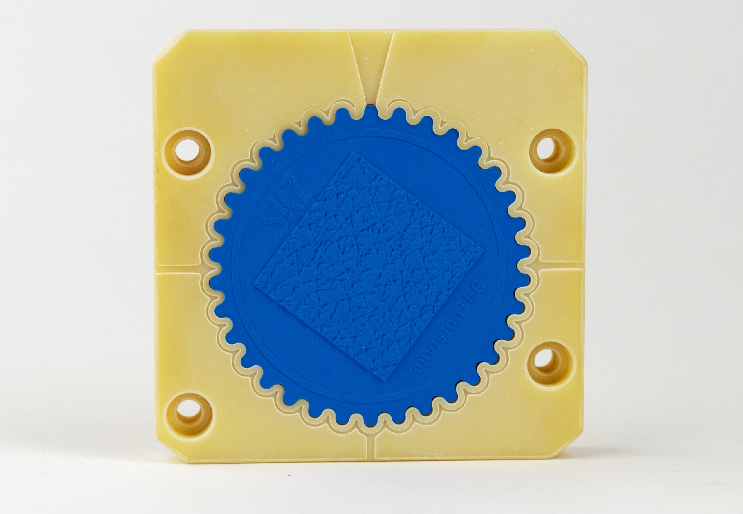 An injection molded part using a 3D printed tool. Photo via EnvisionTEC.