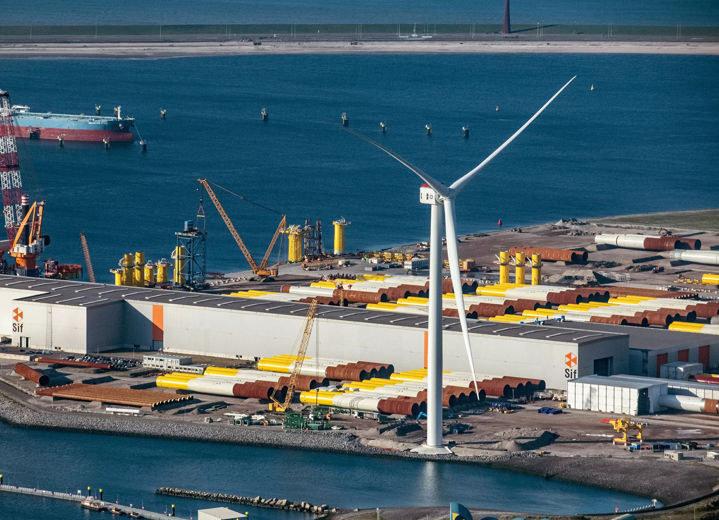 GE's Haliade-X offshore wind turbine.