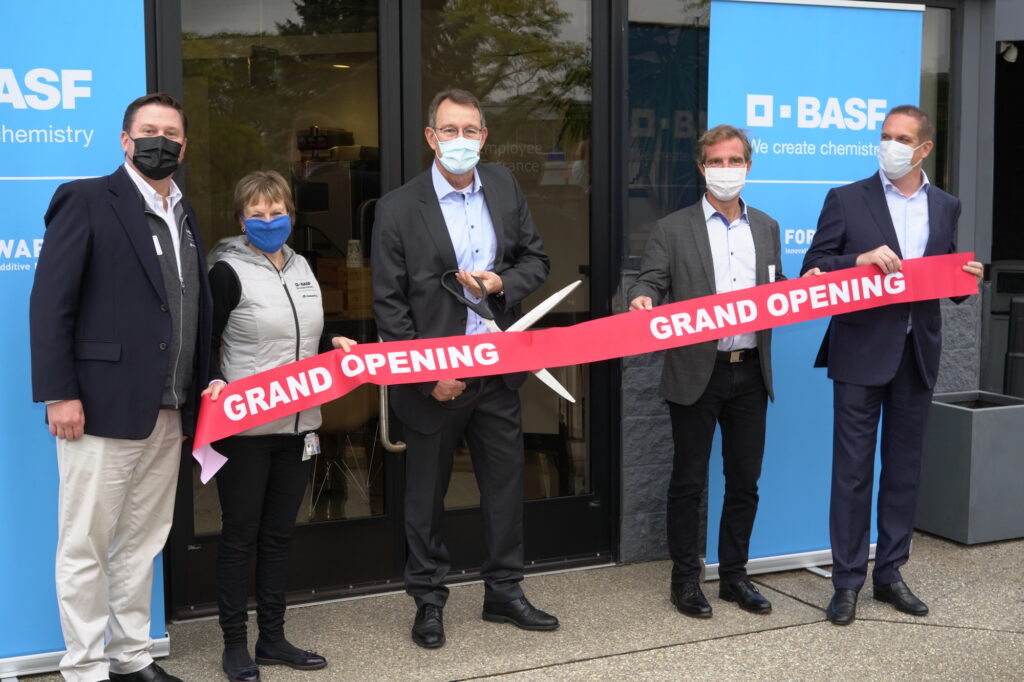 The opening ceremony of the Additive Manufacturing Applications Technology Center in Detroit, Michigan. Photo via BASF.