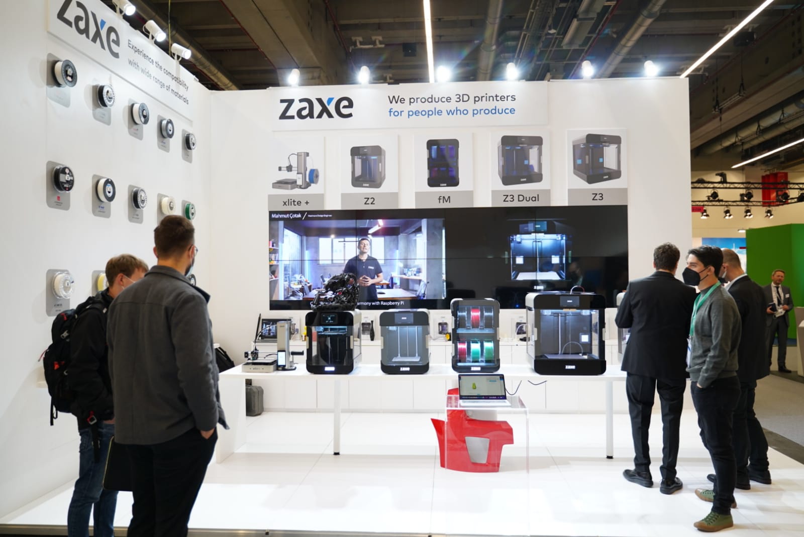 Zaxe's booth at Formnext 2021. Photo via Zaxe.