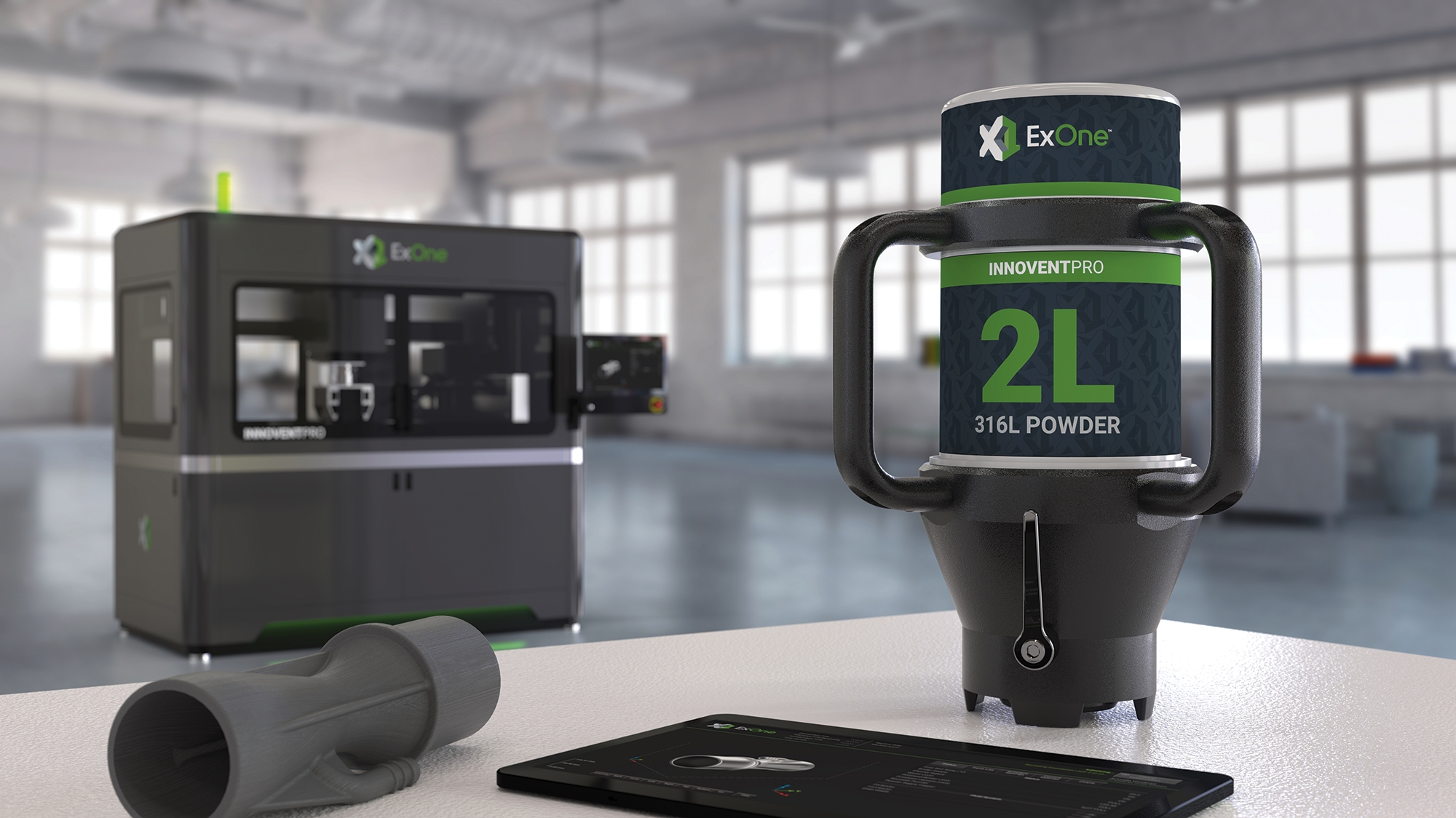 ExOne announces first InnoventPro 3D printer orders, new X1 Powder Grip device, and Desktop Metal acquisition approval