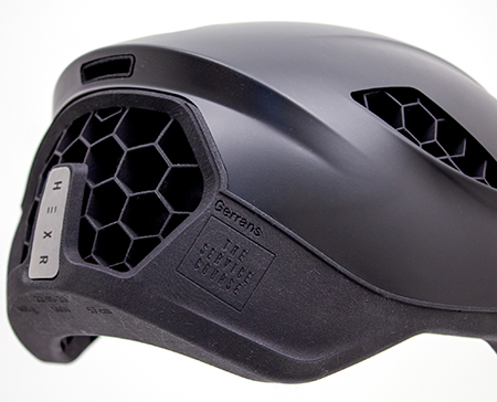 HEXR's award-winning 3D printed helmet.