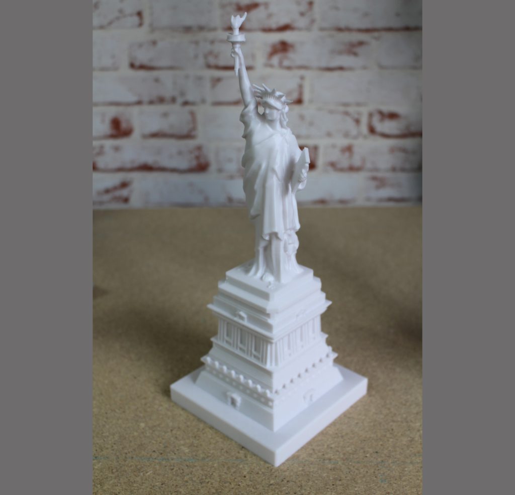 Statue of Liberty, PLA. Photo by 3D Printing Industry.