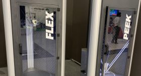 WASP's Flex and PEEK-optimized machines on display at Formnext 2021.