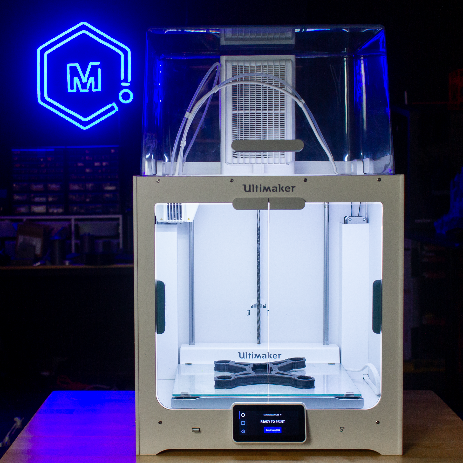MatterHackers will supply the Ultimaker S5 and materials to US Navy and Navy bases.  Photo via Ultimaker.