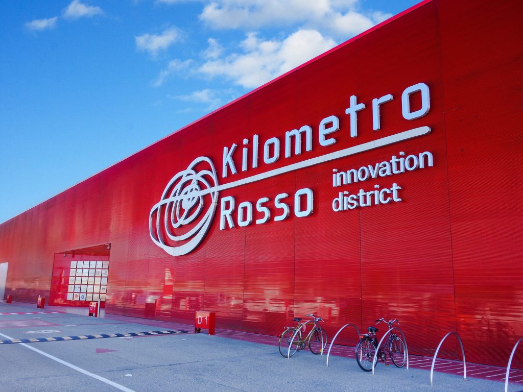 Headquarters of Kilometro Rosso in Bergamo, Italy. 