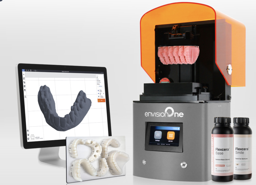 The Envision One 3D printer from EnvisionTEC. 