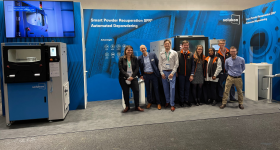 The Solukon and Authentise teams at Formnext 2021. Photo via Authentise.