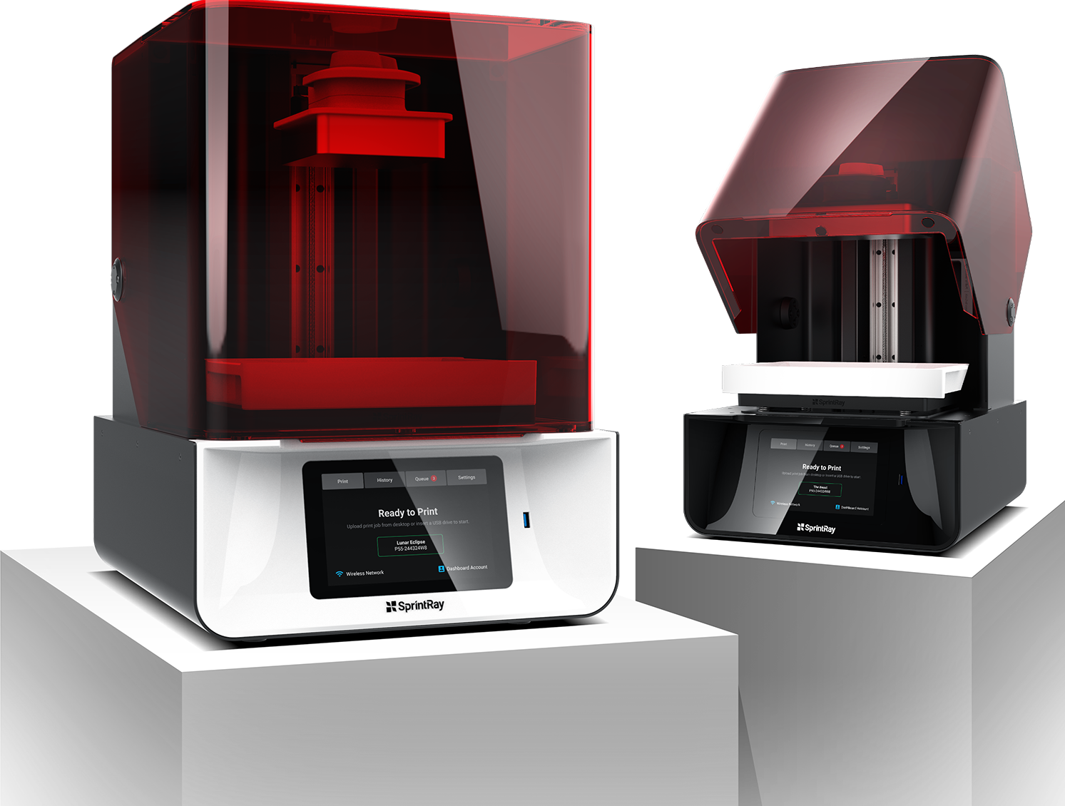SprintRay’s Pro 95 and Pro 55 3D printers.
