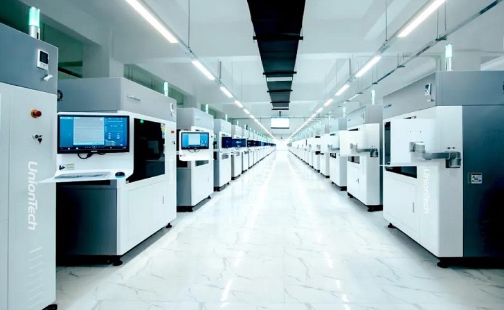 A factory of UnionTech 3D printers. Image via UnionTech. 