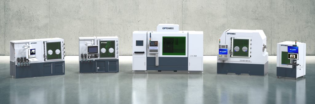The Optomec 3D printer portfolio. Photo via Optomec.