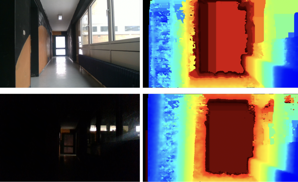 Heat maps captured by the team's 3D printed IR goggles during testing.