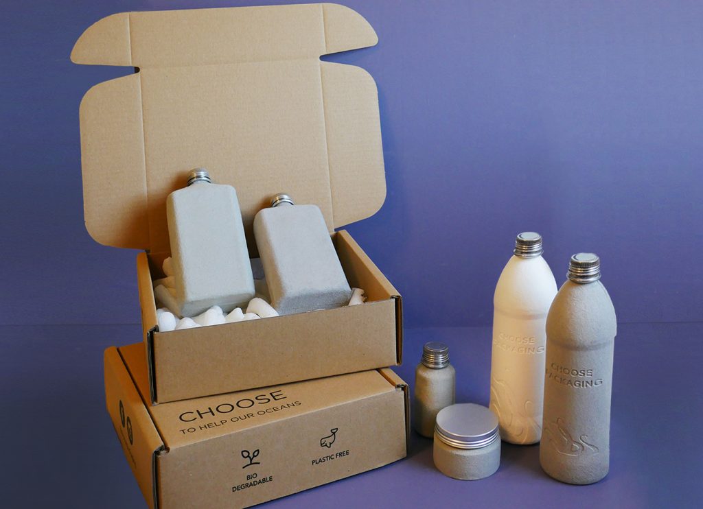 Choose the current line of biodegradable bottles from Packaging.