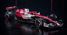The Alfa Romeo Racing ORLEN 2022 Formula 1 car.
