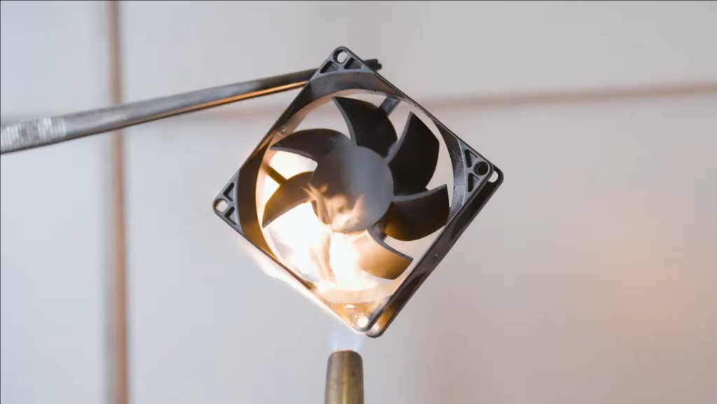 Flame retardant fan 3D printed using EPX 86FR. Photo via Carbon.