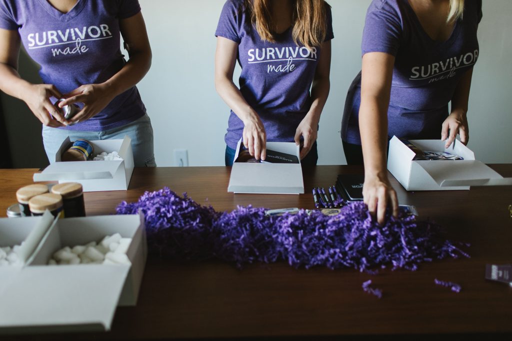 The Survivor Made product line will be bolstered with additive manufacturing. Photo via Refuge for Women.