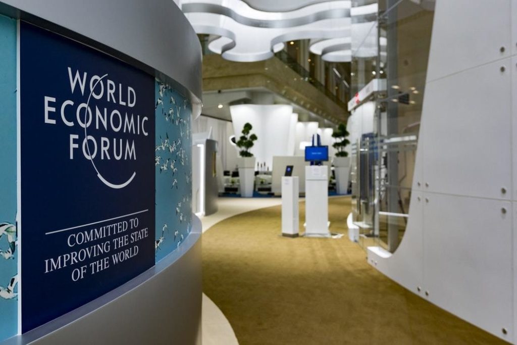 One of the meeting spaces of the World Economic Forum.