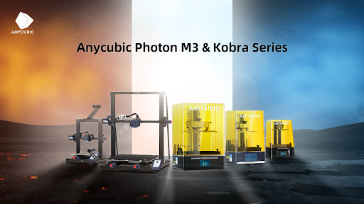 Anycubic Photon M3 and Kobra Series. Image via Anycubic.