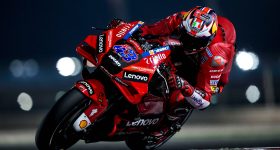 Ducati Corse's Jack Miller riding the team's 2022 MotoGP challenger.