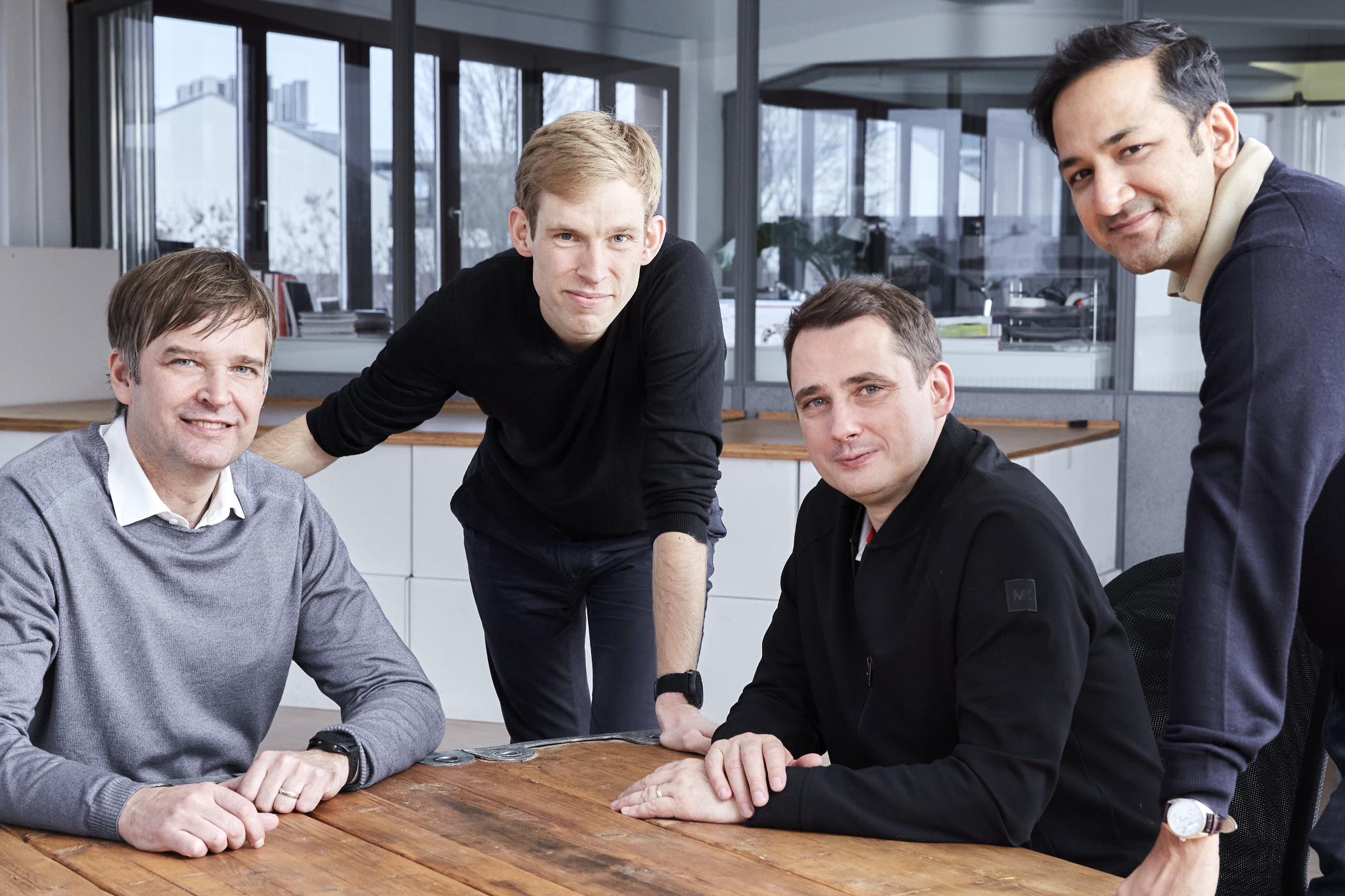 The MakerVerse founding team. Left to right: Christian Matzen, Tim Schark, Markus Seibold, Manish Katoch. Photo via MakerVerse.