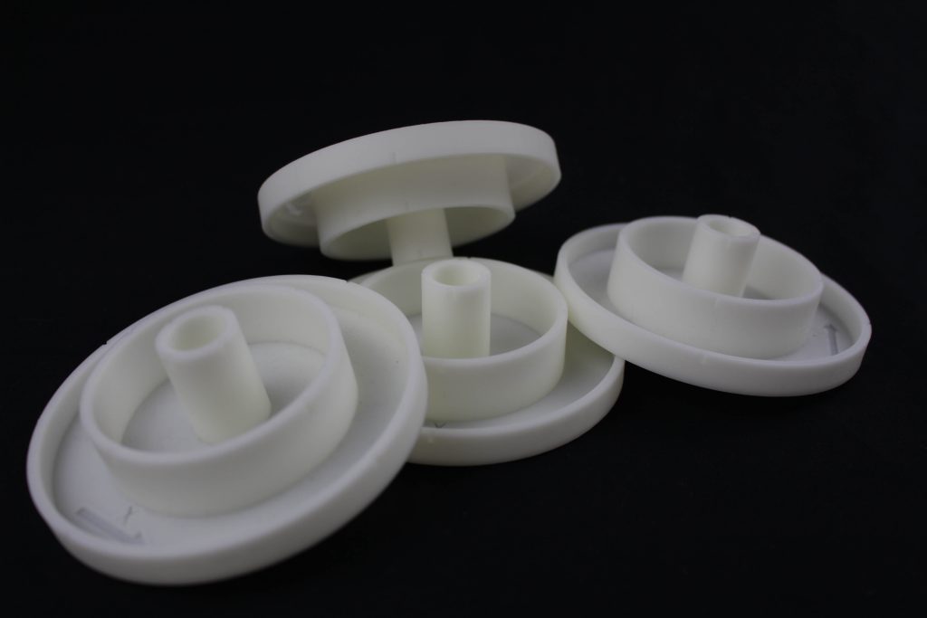 Circular trajectory test specimens. Photo via 3D Printing Industry.