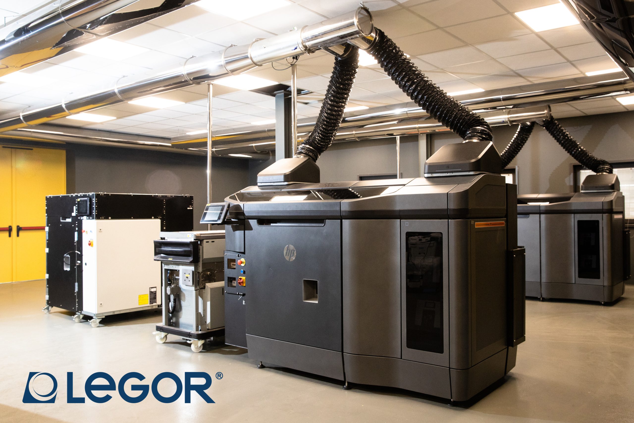 HP's Metal Jet 3D printing system at Legor's facility. Image via HP.