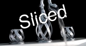 Sliced logo on the 3D printed metal faucet. Photo via Custom Prototypes.