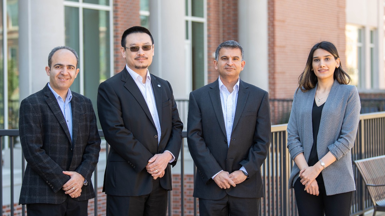 Left to right: Co-principal investigators professors Masoud Mahjouri-Samani, Shuai Shao, Nima Shamsaei and Elham Mirkoohi. Photo via Auburn University.