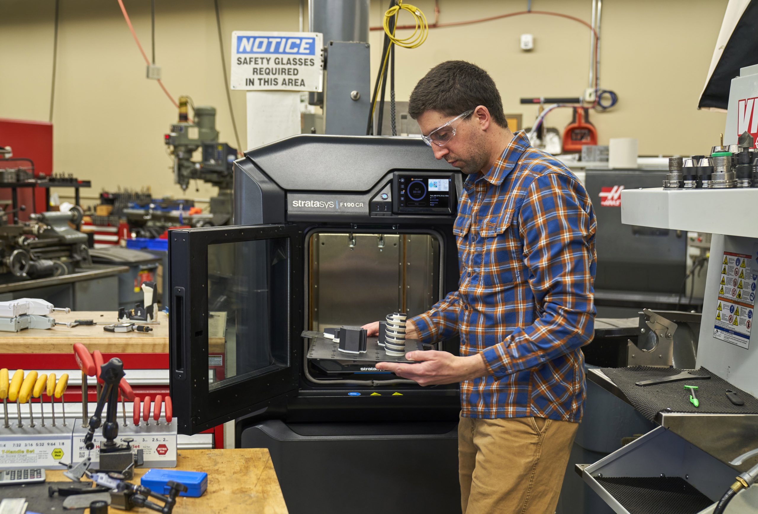 The Stratasys F190CR 3D printer. Photo via Stratasys.