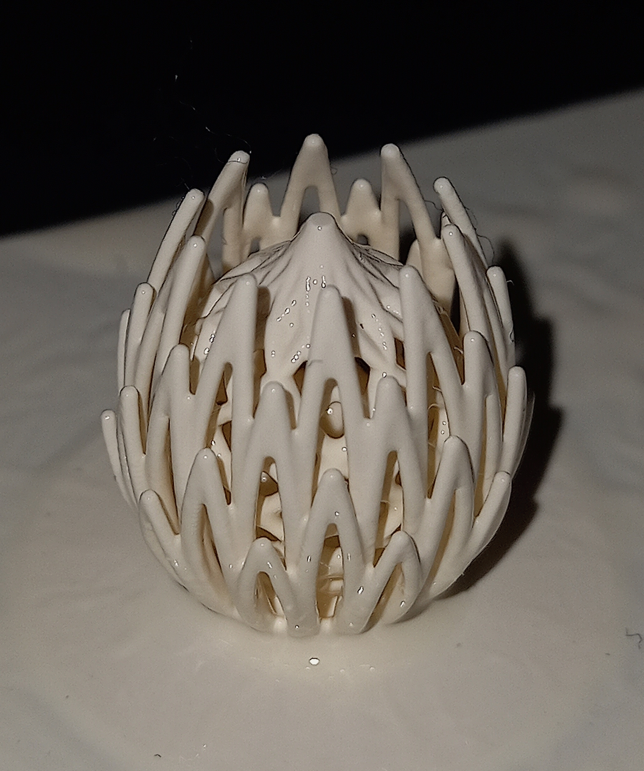 A 3D printed King Protea, the national plant of South Africa. Photo via Lithoz.