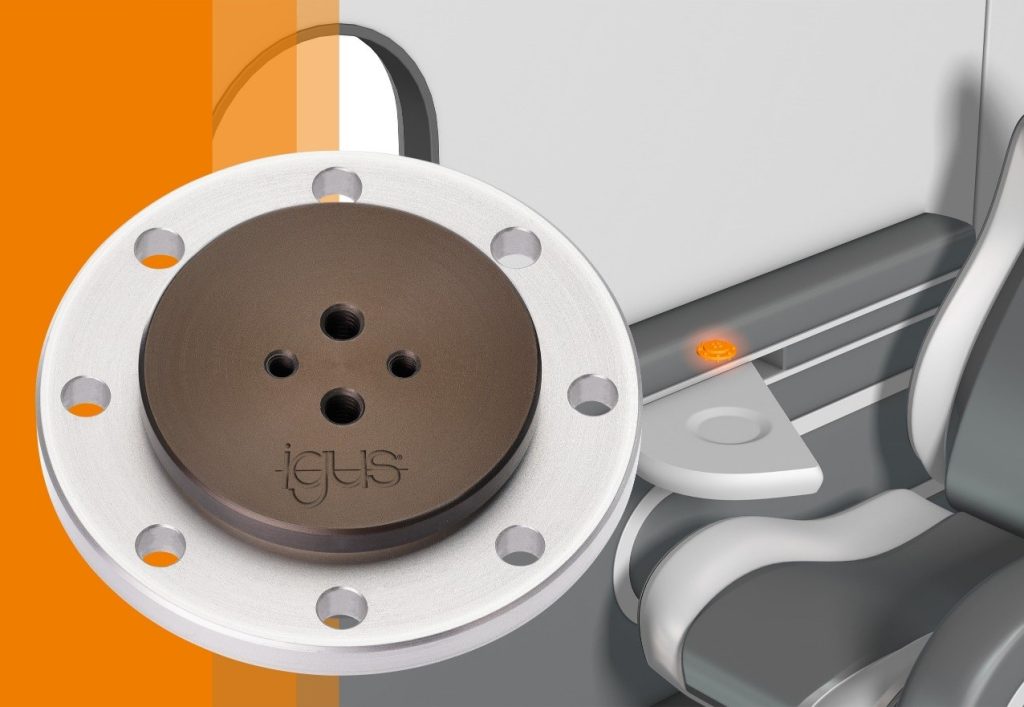 igus' PRT-4 slew ring bearing. Image via igus. 
