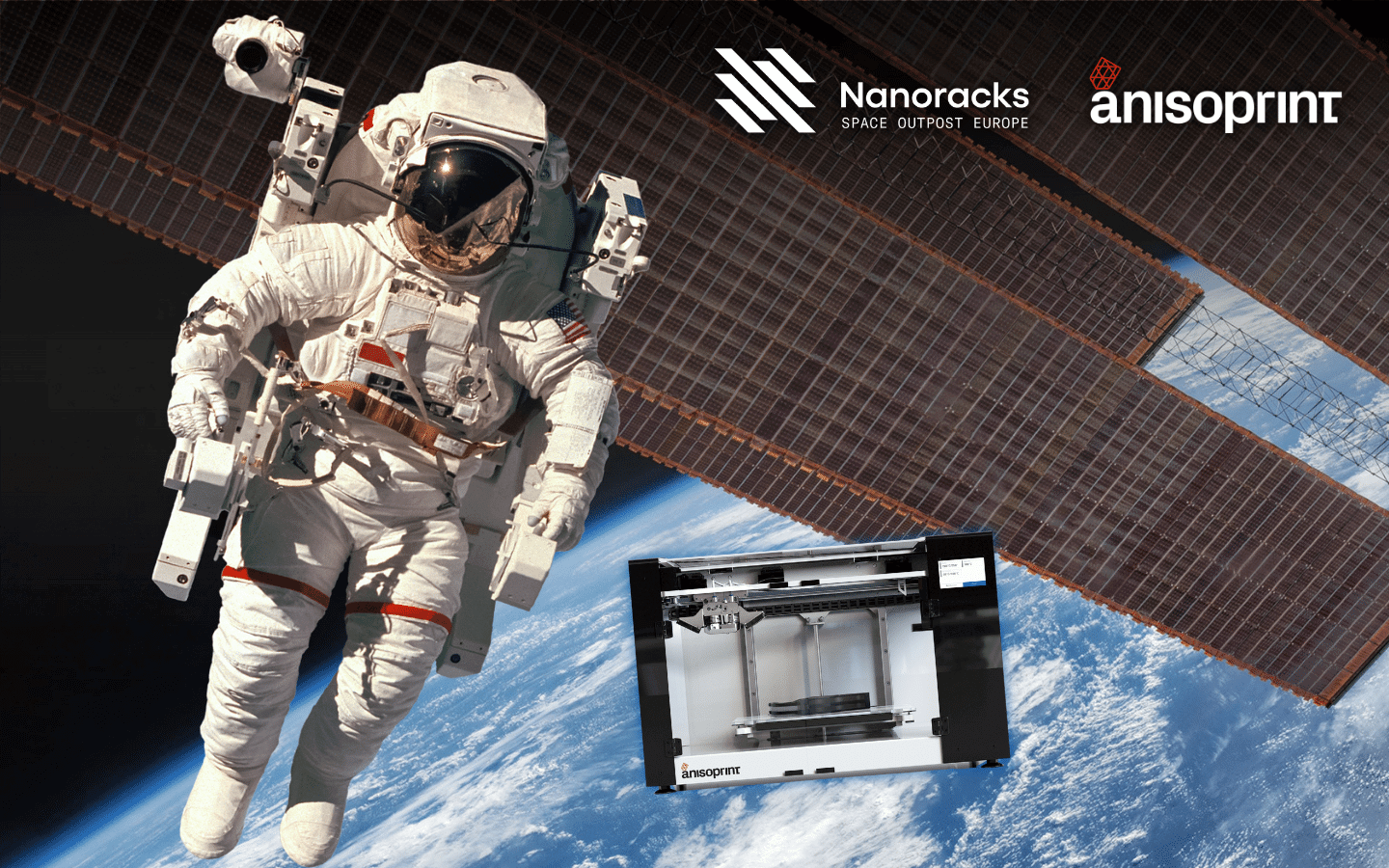 Anisoprint et Nanoracks ont signé un protocole d'accord pour l'impression 3D CFC dans l'espace.  Image via Anisoprint.