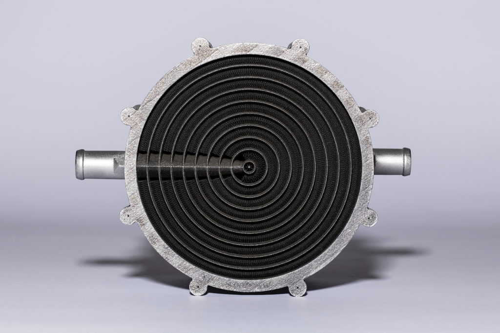 A top-down view of Conflux's new Water Charge Air Cooler works. Image via Conflux Technology.