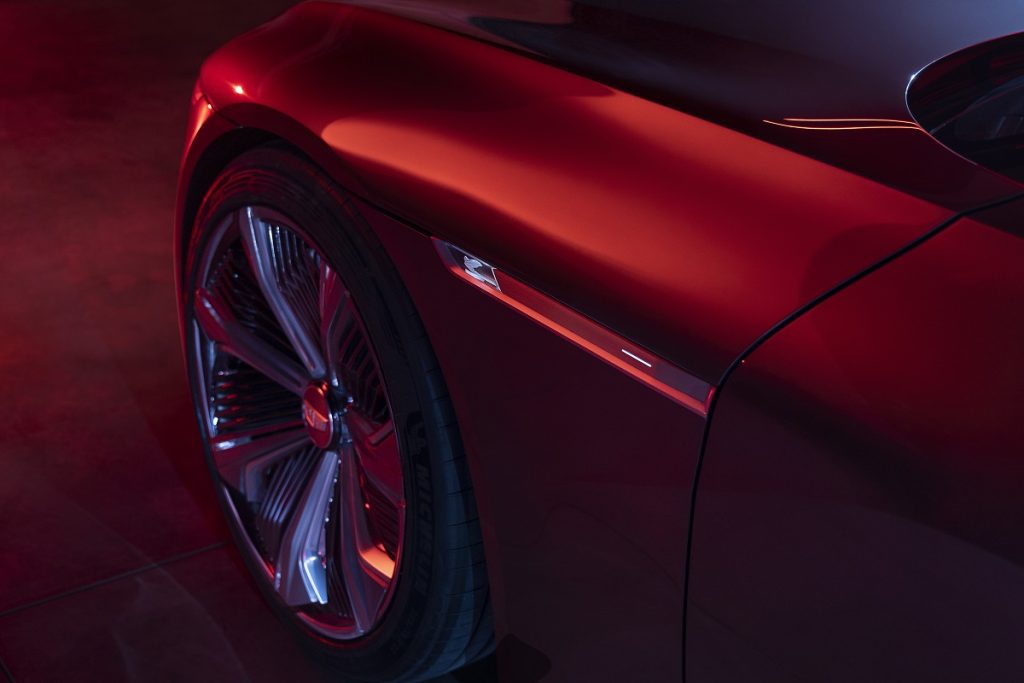 A teaser image of the Cadillac Celestiq. Image via GM Authority.