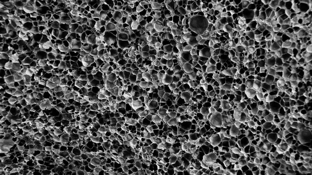Closed cell microstructure of FreeFoam.  Image via Desktop Metal.