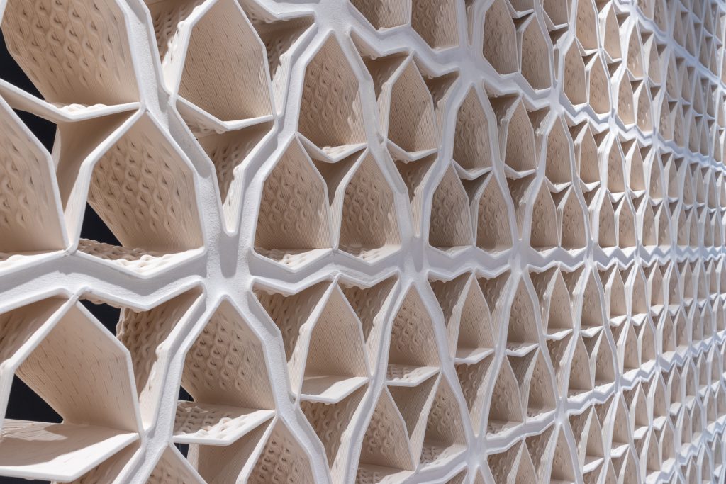 Close-up of the Hive wall. Photo via University of Waterloo.