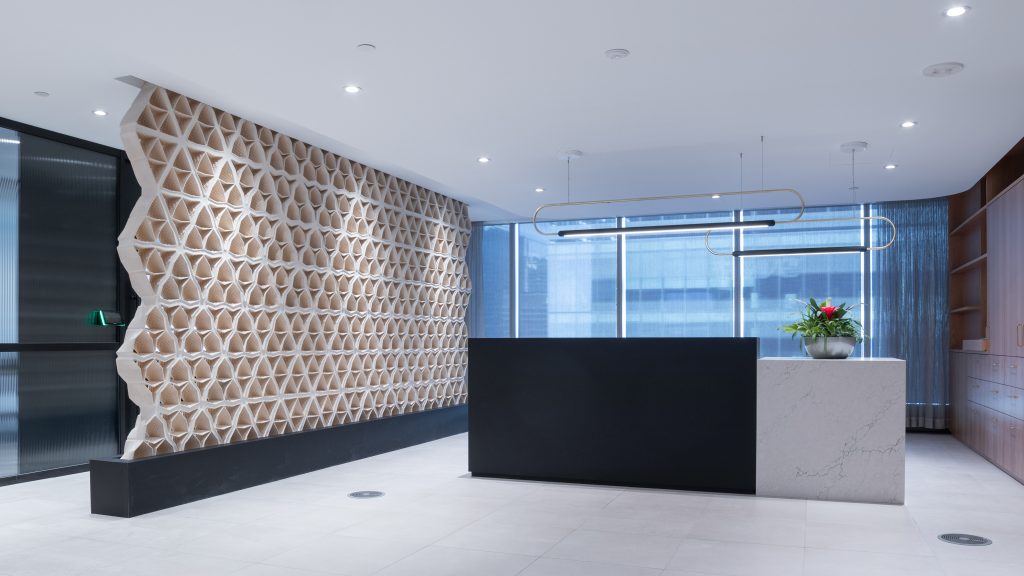 Hive wall at IMCO's office space. Photo via University of Waterloo.