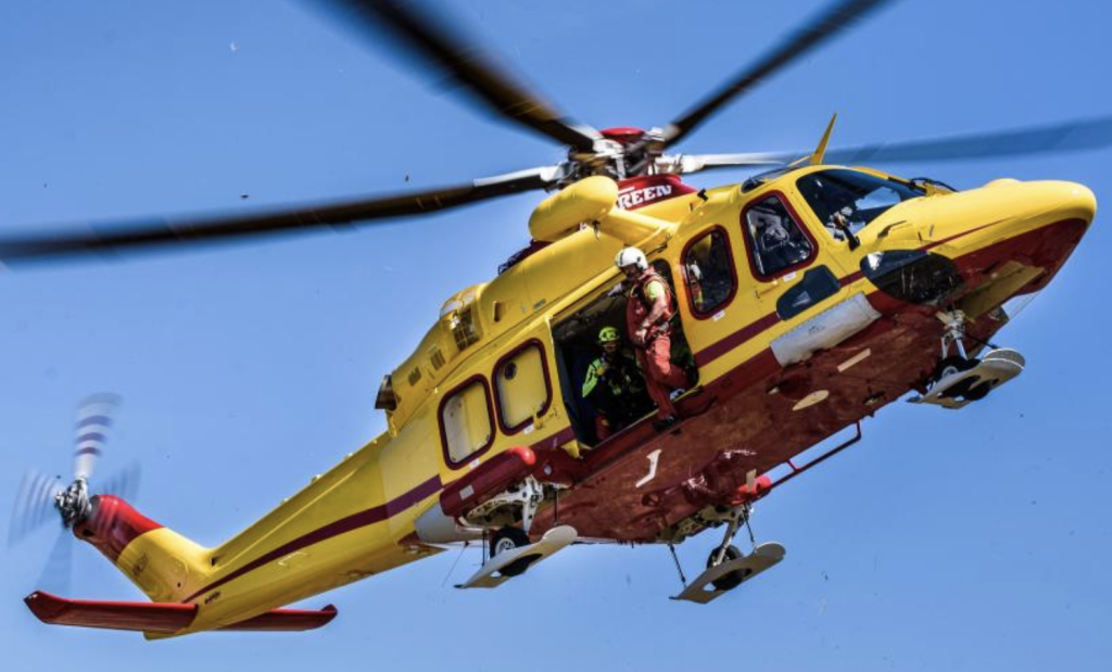 L'AW139 de Leonardo, un hélicoptère configuré pour les services médicaux d'urgence et les missions de recherche et de sauvetage.  Photo via Léonard. 