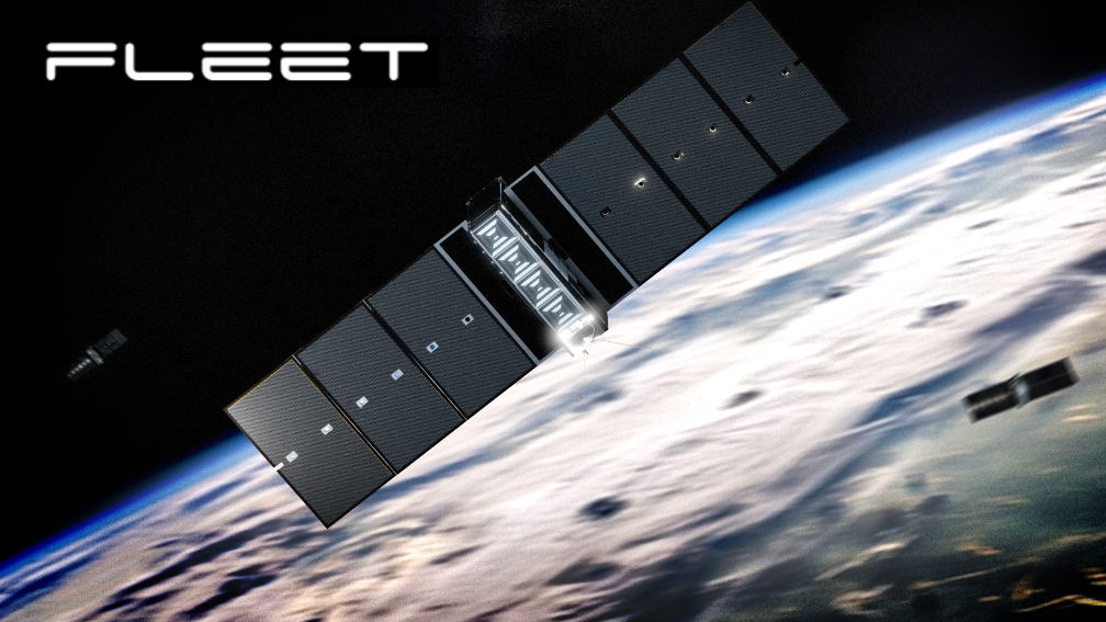 Le Fleet Space Centauri 5 avec des antennes patch en métal imprimées en 3D.  Image via Fleet Space.