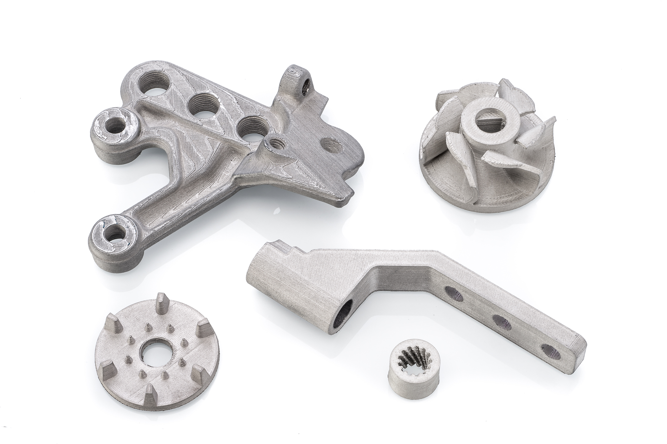 Applications 3D printed with the Ultimaker Metal FFF solution, including BASF Forward AM Ultrafuse® 17-4 PH and Ultrafuse® Support Layer filaments, resulting in strong parts with complex geometries. Photo via Ultimaker.