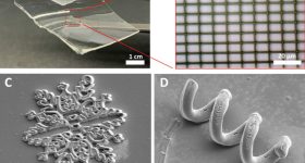 The researchers initial 3D printed microstructures. Image via the University of Houston.