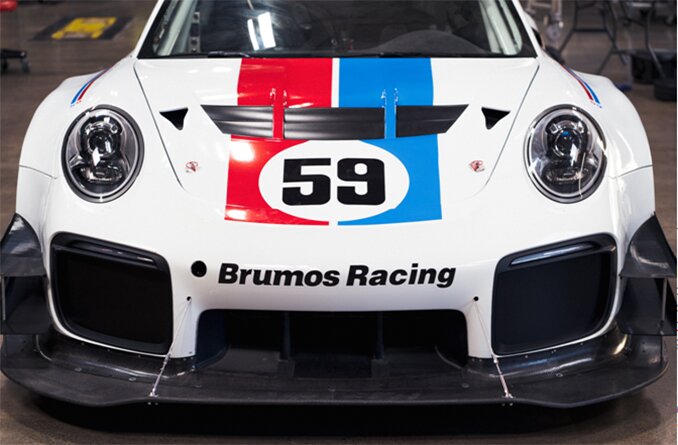 Brumos Racing's GT2 RS Clubsport race car. Photo via Airtech. 