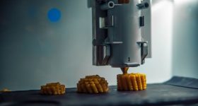 3D printing food on a Foodini machine. Photo via Natural Machines.
