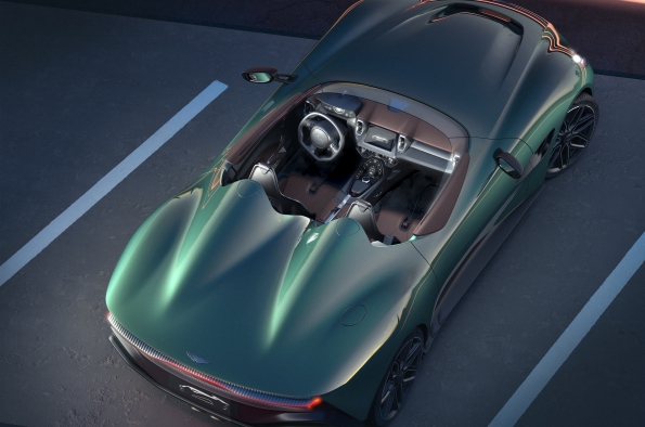 The rear-end design of Aston Martin's DBR22 design concept. Image via Aston Martin. 