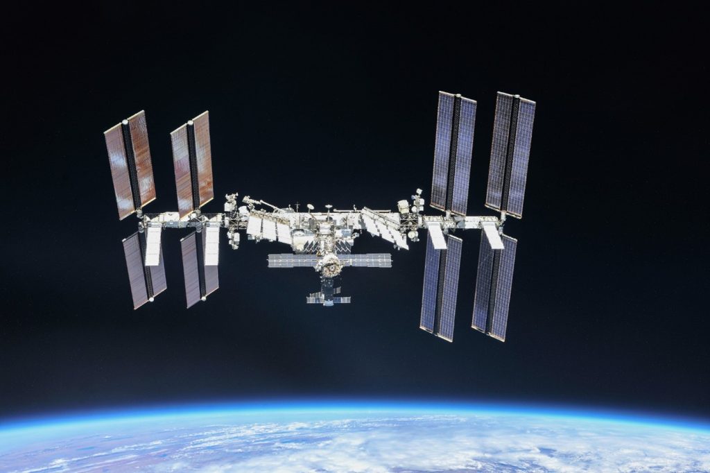 La Station spatiale internationale (ISS).  Photo via AON3D. 