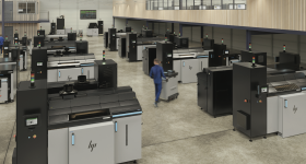 a facility fitted with Metal Jet S100 3D printers. Photo via HP.